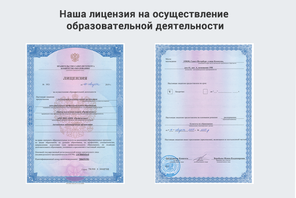 Лицензия на осуществление образовательной деятельности в г. Трёхгорный